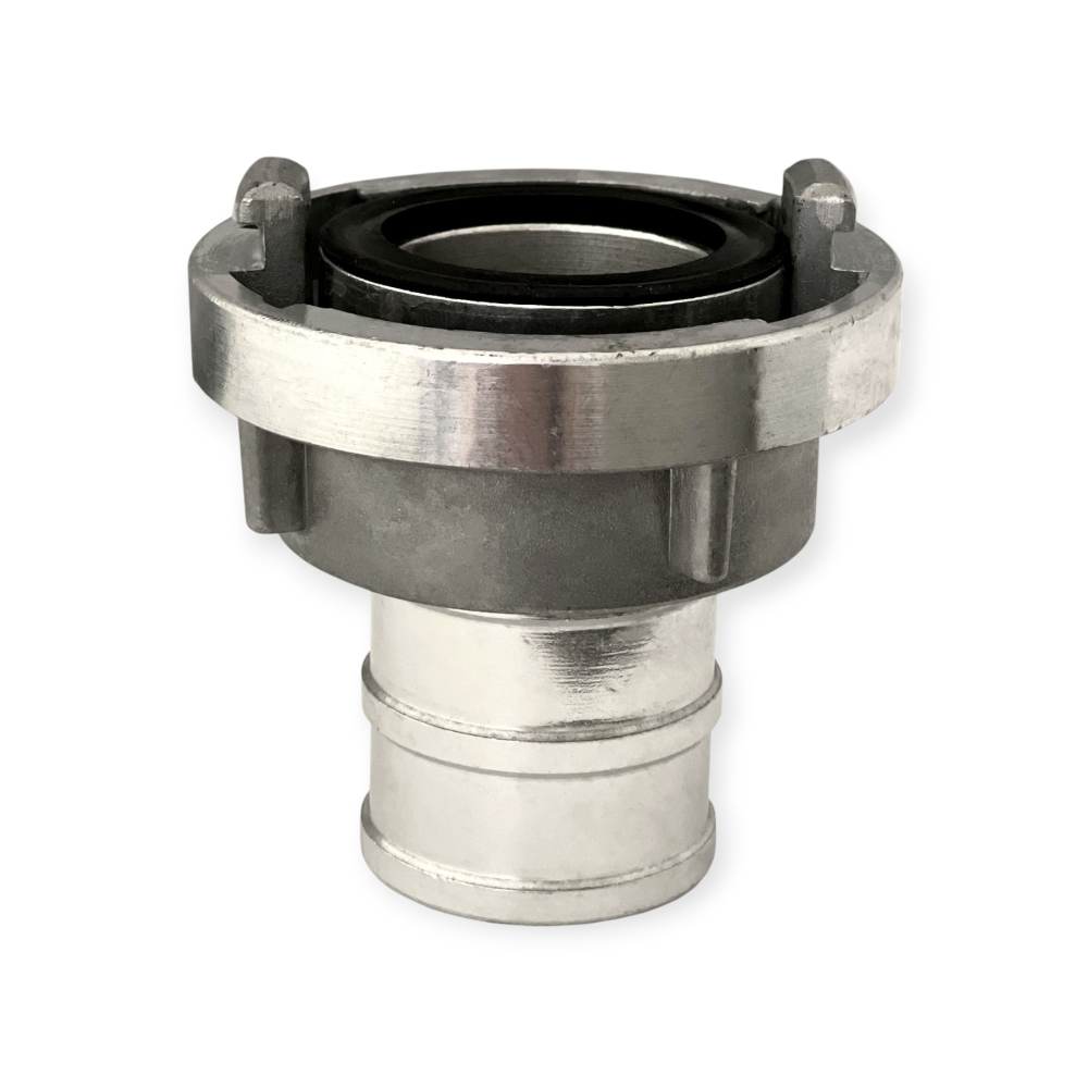 Bild 1 von Storzkupplung Aluminium mit langem Stutzen und NBR-Dichtung – Industrieausführung  / (Größe) DN45 / 59 mm / DN45 Stutzen