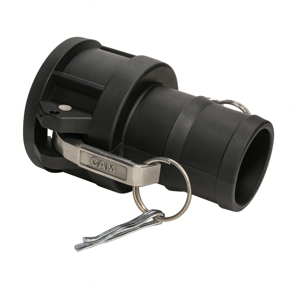 Bild 1 von Kamlok Mutterkupplung Typ-C mit Tülle PP schwarz  / (Größe) 4