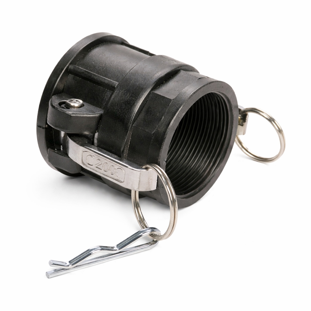 Bild 1 von Kamlok Mutterkupplung Typ-D PP schwarz mit IG  / (Größe) 2