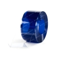 PVC Streifen Lamellen 200x2mm blau-transparent (1 m)