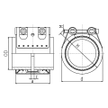 Bild 2 von Rohrkupplung mit NBR Grip-E Dichtung Ölfest in W2  / (Durchmesser (innen)) 60,3 mm